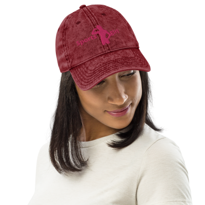 vintage cap Sport girl - Maroon